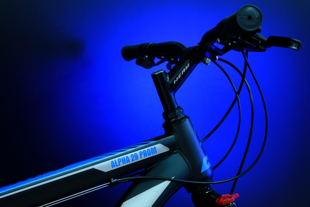 HEAM ALPHA 29 Prom Матовый Чёрный/Синий рама 21 (на рост 183-190)